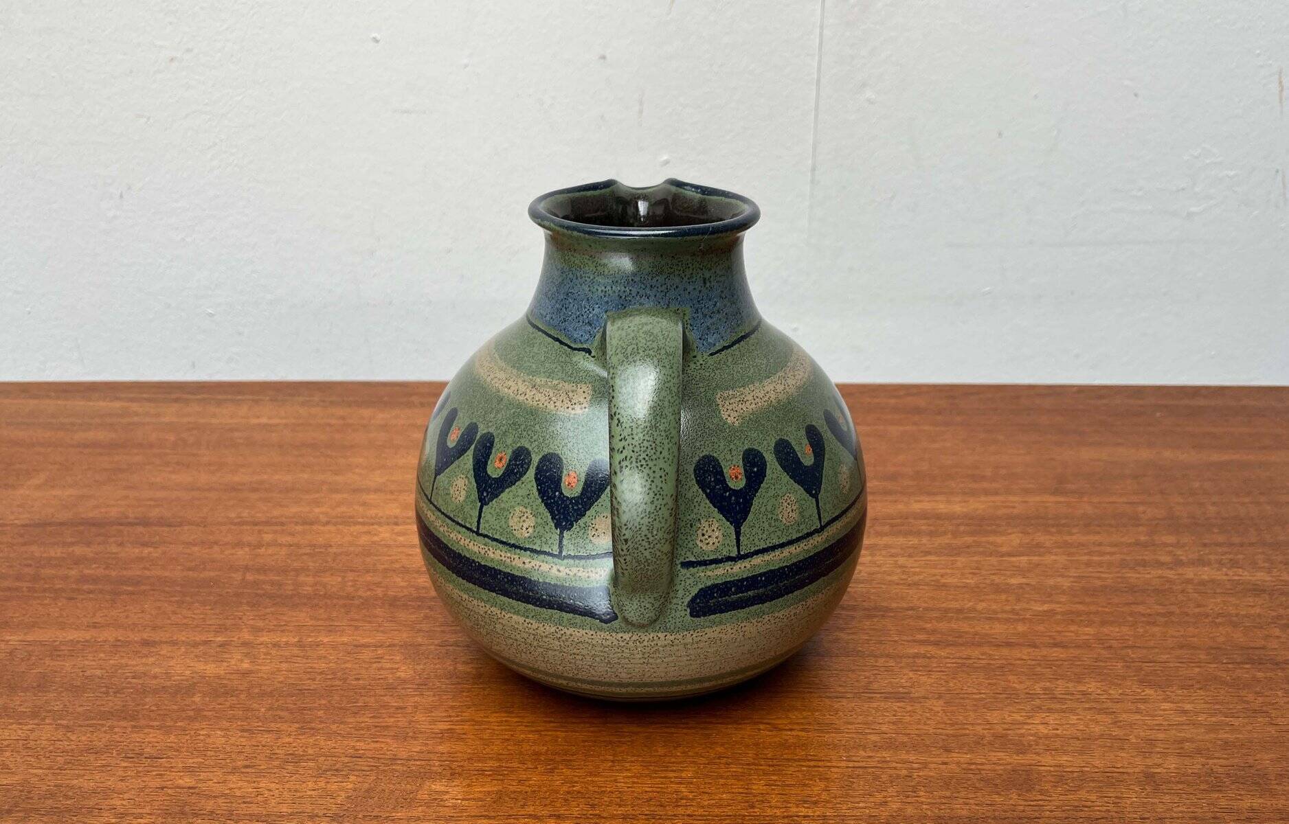 Carafe, vase vintage en céramique de KMK Keramik Manufaktur Kupfermühle, Allemagne années 1970