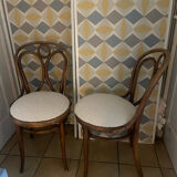Pair of antique Thonet bistro chairs