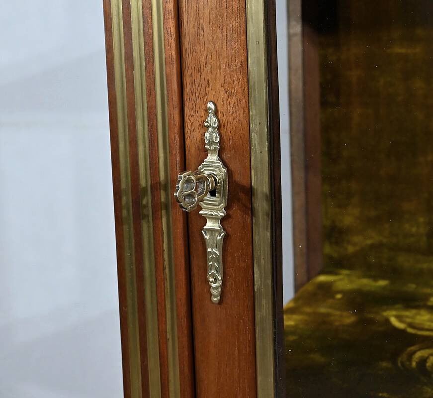 Small Mahogany Showcase, Louis XVI style – Mid 20th century