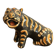 Figurine Animal Sculpture Glazed Terracotta Tiger Alebrije Mexico 2/2