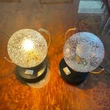Table lamps globes 70s