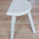 Tripod milking stool in patinated wood