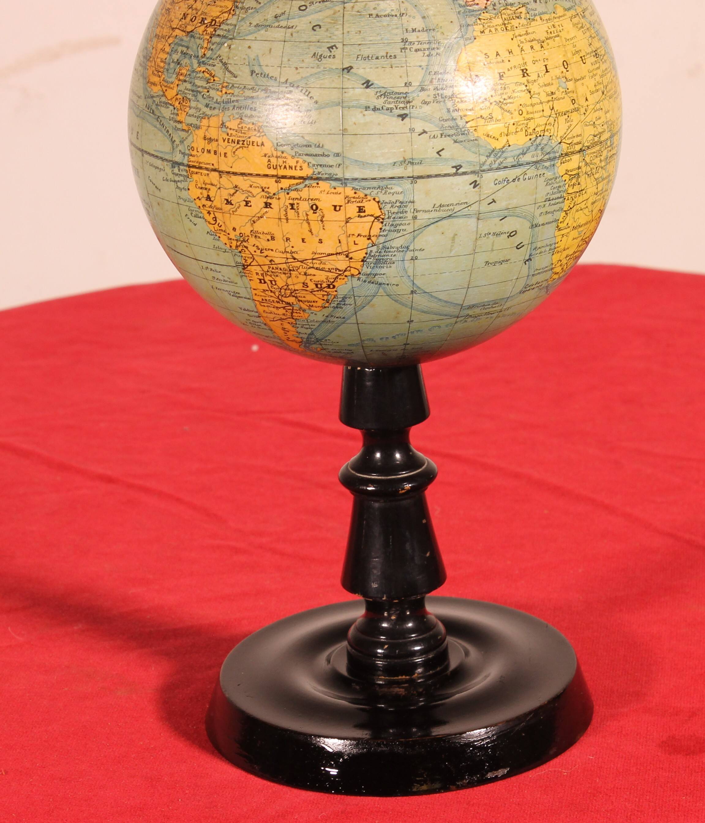 Terrestrial globe by J. Forest Paris - 19th century