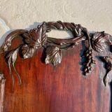 Ancien plateau de service sculpté Indochine vers 1920 acajou art déco
