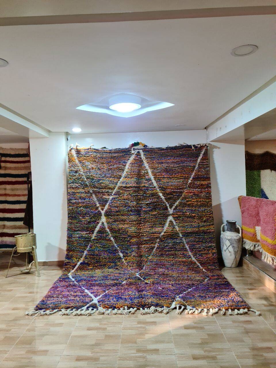 Berber Beni Ouarain Rug Multicolor 300x200cm - Handmade