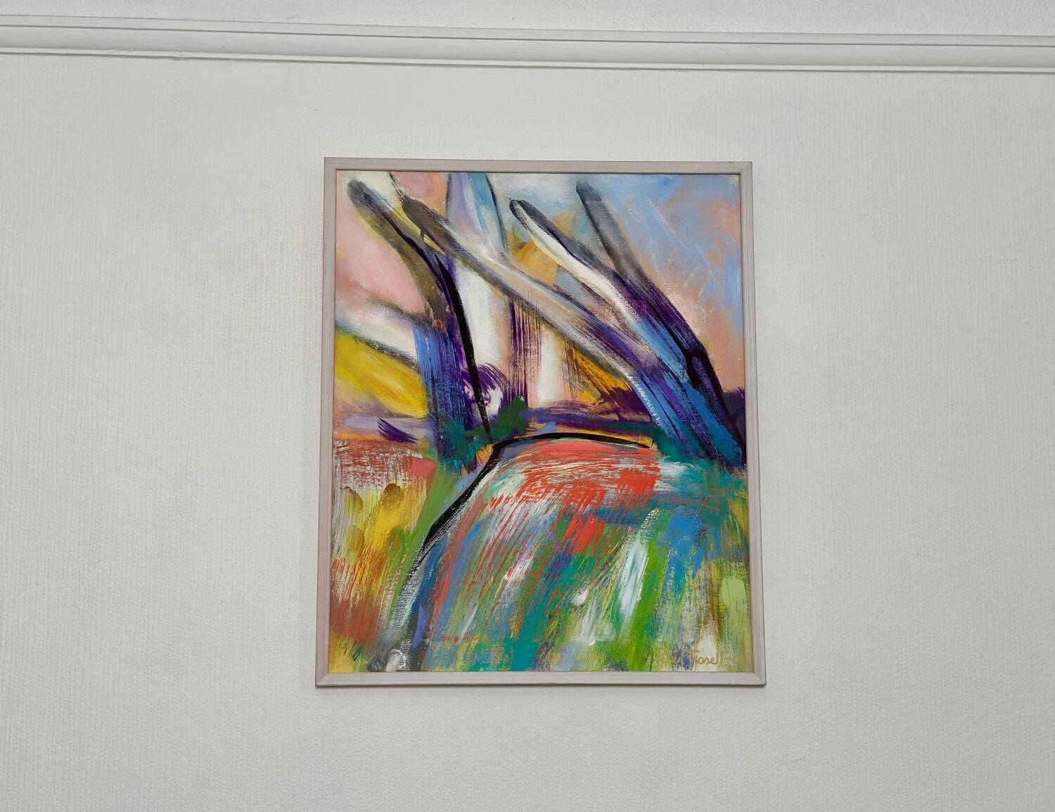 Swedish Oil on Canvas – “komposition” by Peter Trosell – 2006