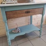 Coiffeuse en bois et marbre