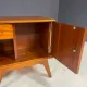 Pair of vintage mid-century modern wooden bedside tables / nightstands, 60 × 54 × 30 cm