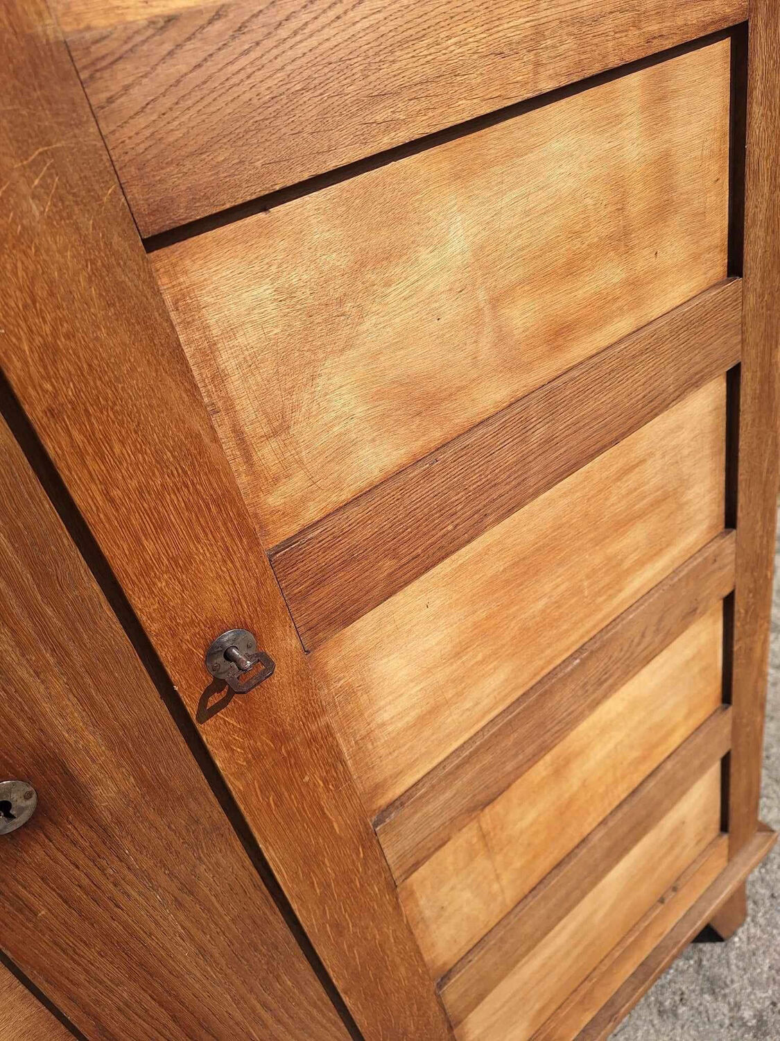 Vintage René Gabriel wardrobe, old furniture known as disaster victims