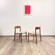 Mid-Century Model 75 Chairs in Teak by Niels O. Møller for J.L. Moller, 1950, Set of 2