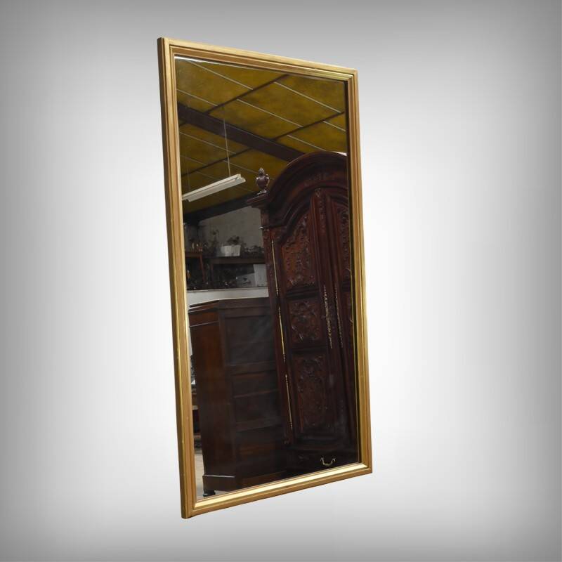 Gilded Wood Mirror, Maison Texier, Nantes – Late 19th Century