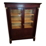 Antique Empire mahogany display case.