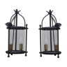 Pair of vintage black lanterns