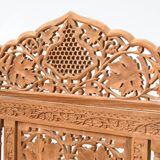 Indian four-leaf wooden screen