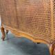 Antique Carved Sofa with Cane Sides , Czechoslovakia