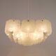 Very large square chandelier J.T. Kalmar with frosted glass panels, Austria, 1960s.