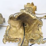 Paire de lampe Rococo Bronze