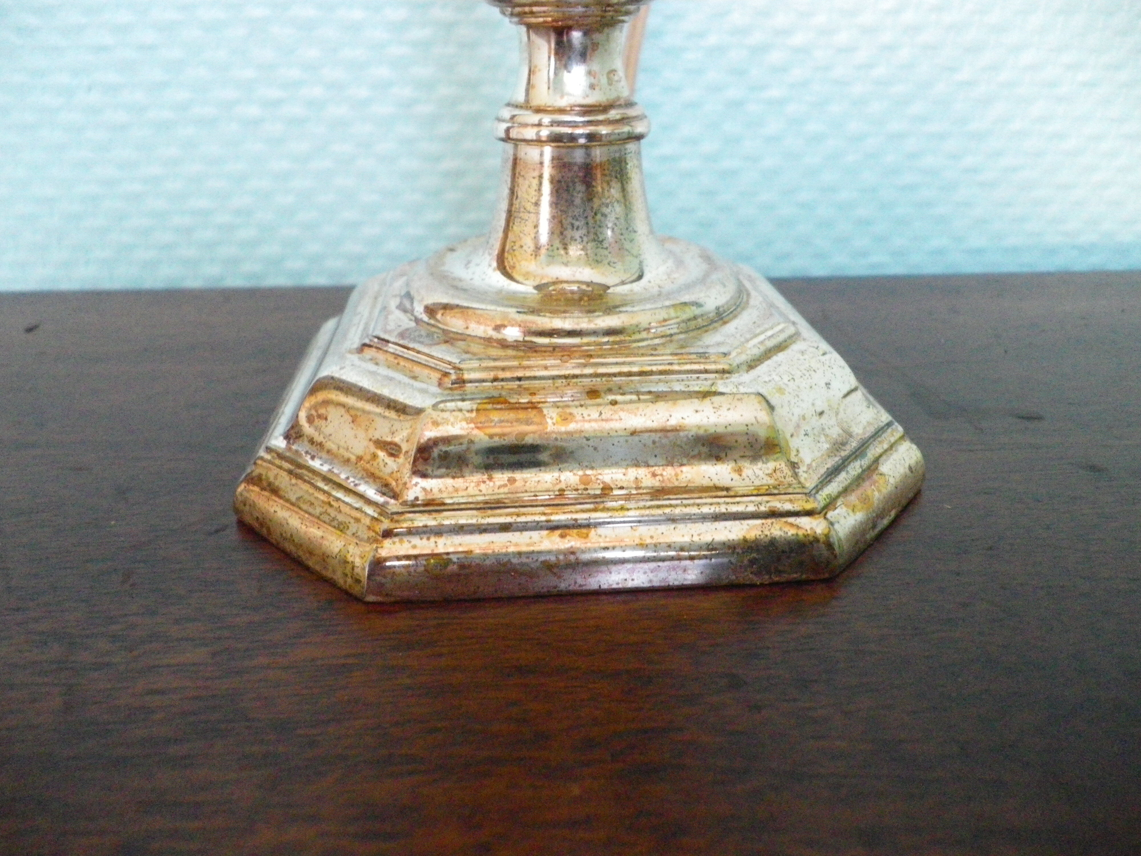 Lamp to lay, black leather lampshade - Art Deco