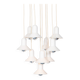 Vintage 10-light cascade chandelier from Louis Poulsen, Denmark