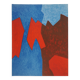Serge poliakoff: blue and red composition - original lithograph
