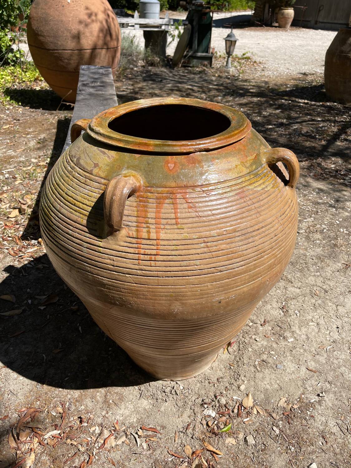 Terracotta pot jar