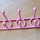 Yaffa doremi pink vintage 80s coat rack