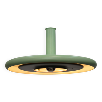 Mint green XL Fog & Morup Optima Pendant Lamp: Hans Due Design, Denmark 1970