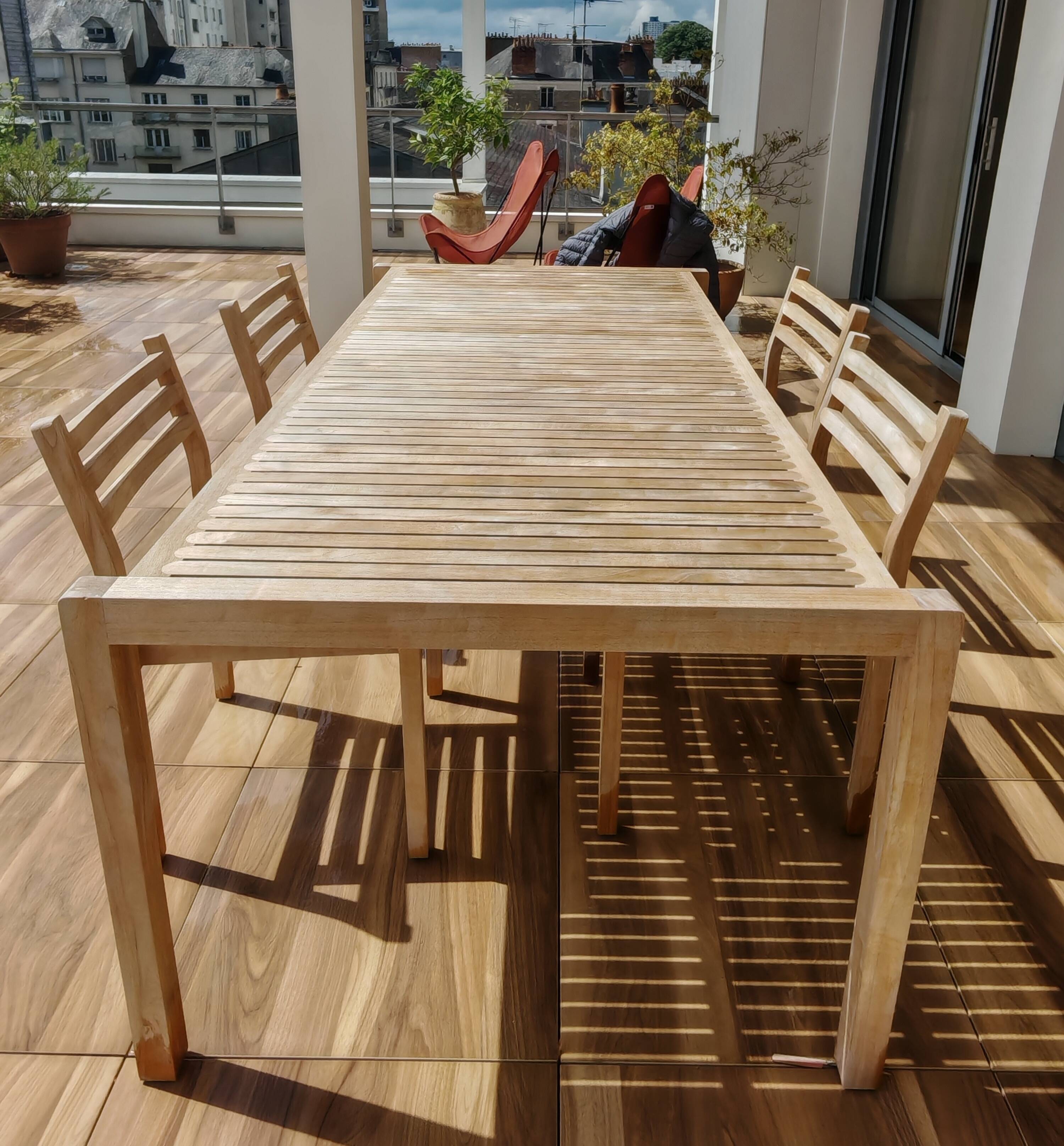 Ensemble table et chaises en teck Carl Hansen And Søn
