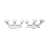 Pair of porcelain candlesticks
