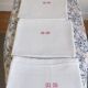 Lot de 5 serviettes ou essuie-mains monogrammées
