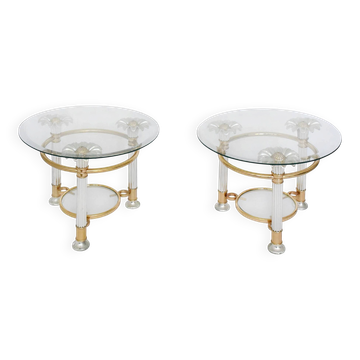 Pair of Hollywood Regency style coffee tables