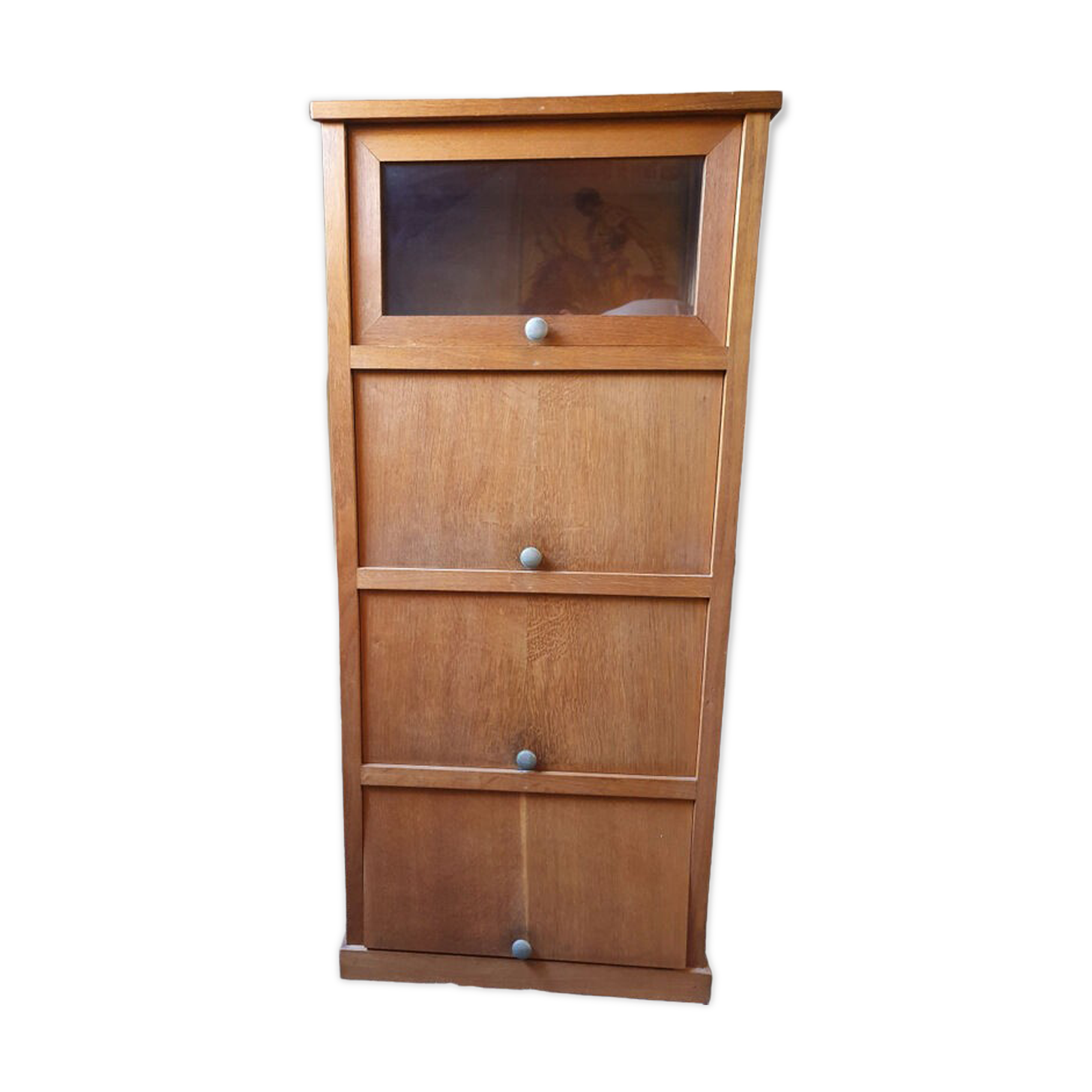 Vintage binder with 4 sliding doors