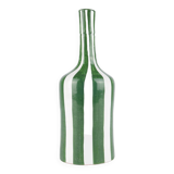 Handmade vase with large stripes