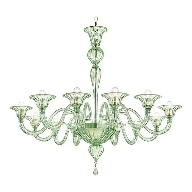 Chandelier en verre de Murano Rigadin par Simoeng pour Simoeng