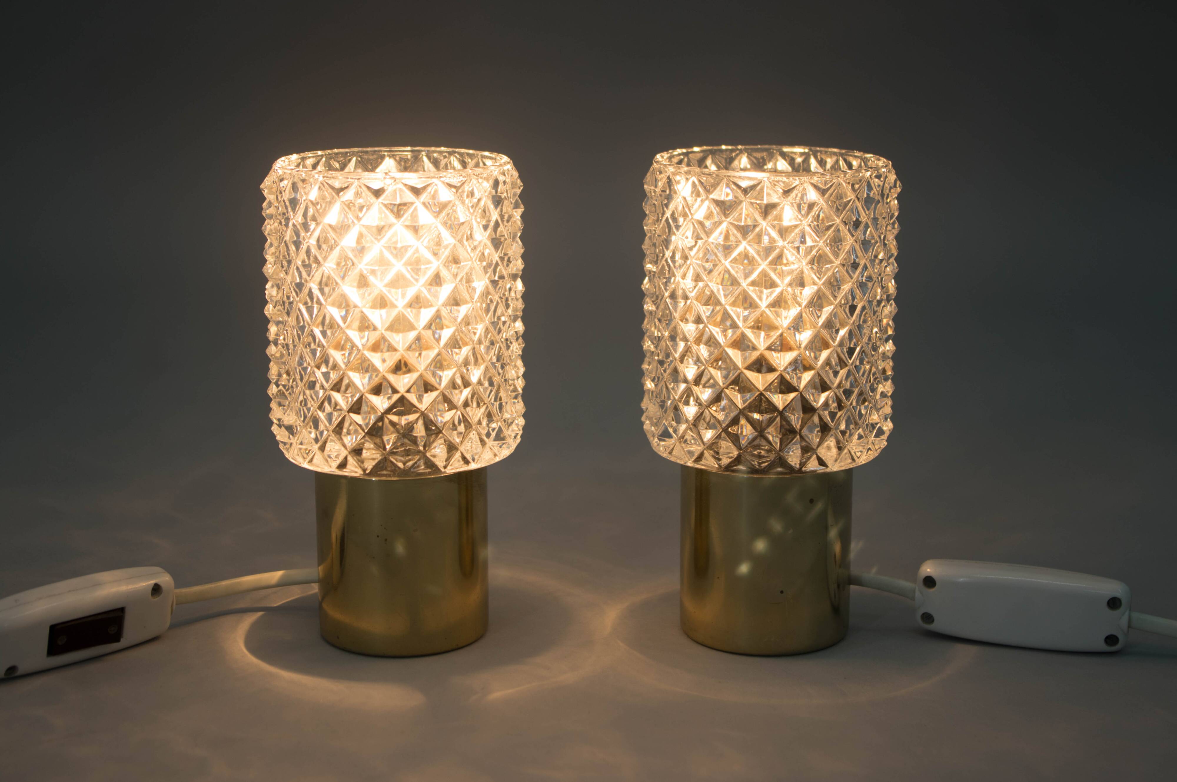 Set of Two Table / Bedside Lamps by Kamenicky Senov, 1960s