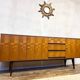 Vintage sideboard with metal legs