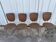 Lot of 4 chairs 1960 Le Gal