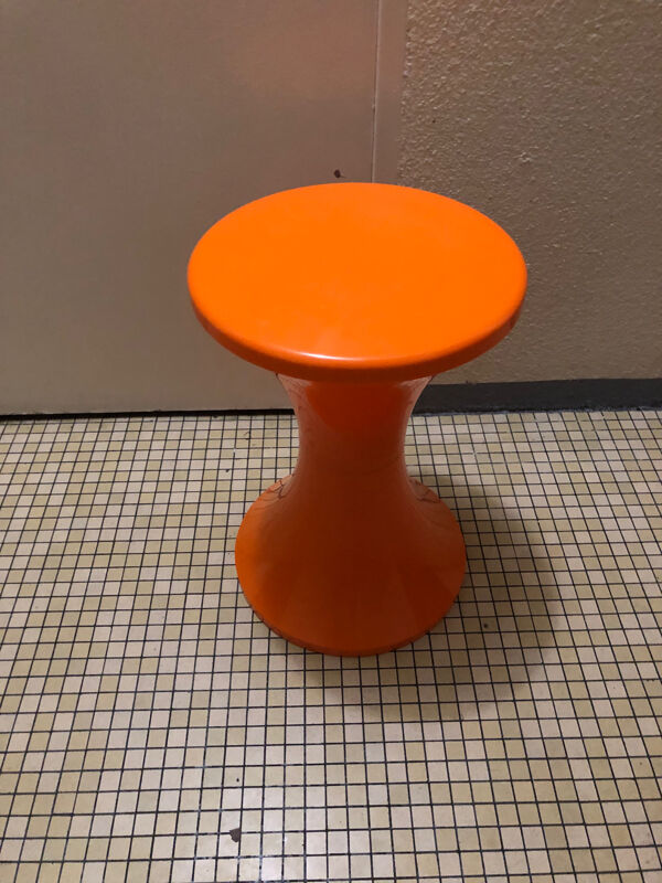 Tabouret Tam Tam vintage orange – Stamp original – Années 70