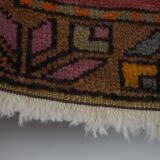 Vintage Turkish rug from Oushak, hand woven55x106 58x103 cm