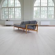 Large 1960s "Bodö" canapé in oak, leather and wool, Svante Skogh, Sweden