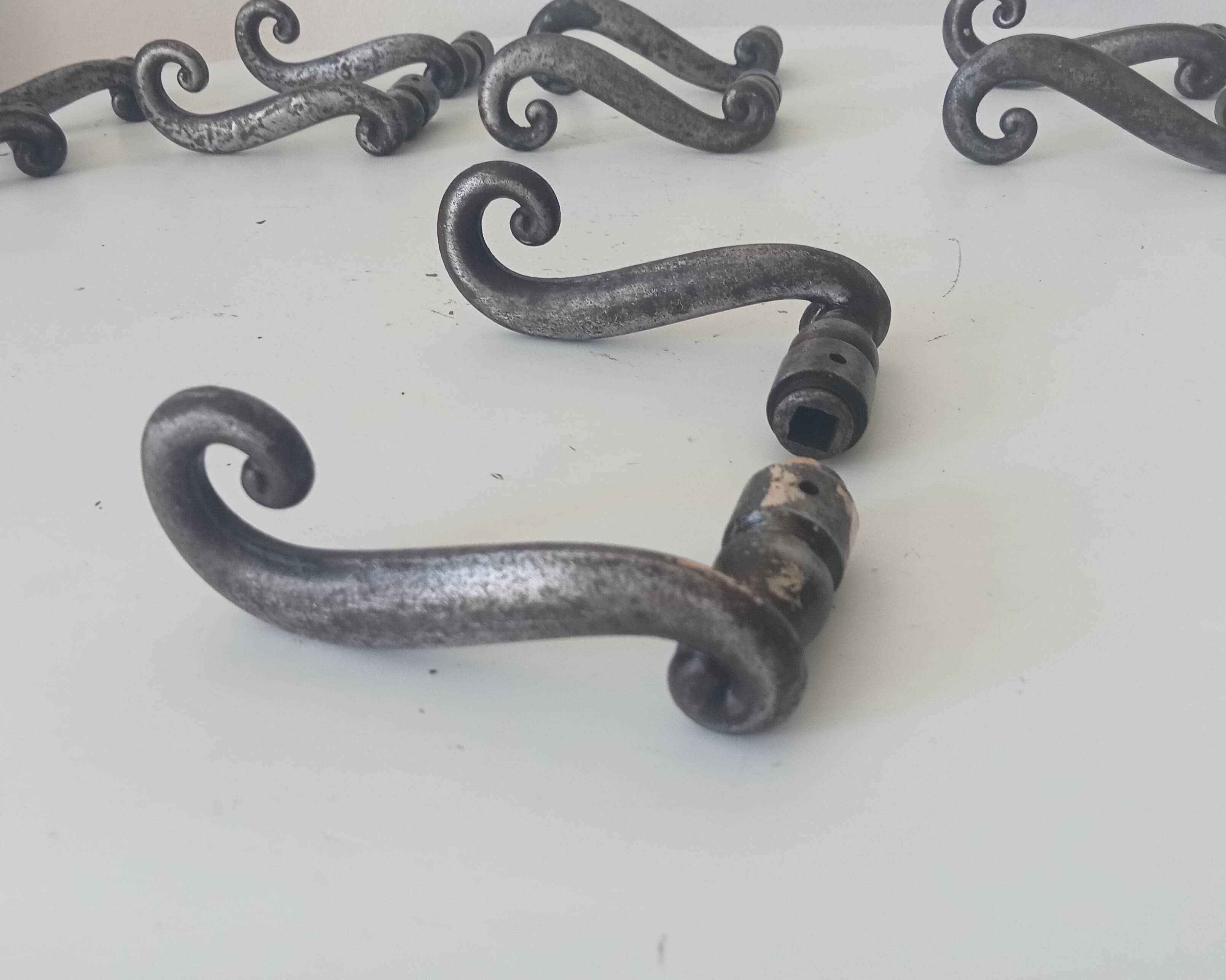 Pair of old door handles levers