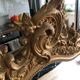 Gilded mirror with pediment XIXth century, 86x136