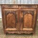 Antique Louis XV style solid oak sideboard with 2 drawers and 2 doors