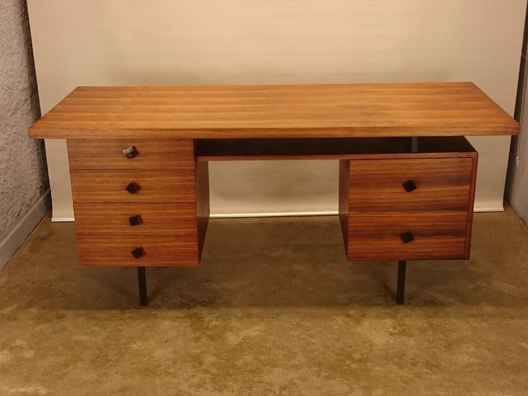 Scandinavian desk in blond rosewood