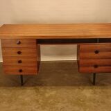 Scandinavian desk in blond rosewood