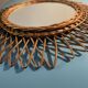 sun rattan mirror