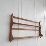 Vintage wall shelf in solid elm by Lucian Ercolani C1960 Ercol