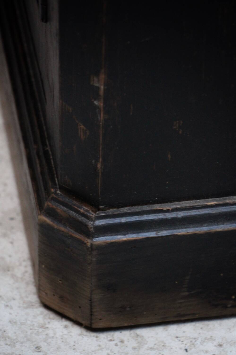 Blackened wood jam maker sideboard 19th Parisian style