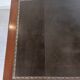 Wooden desk, leather top, extensions