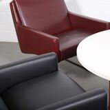 Lot de 4 fauteuils Wilkhahn Flexor et une table basse par Georg Leowald
